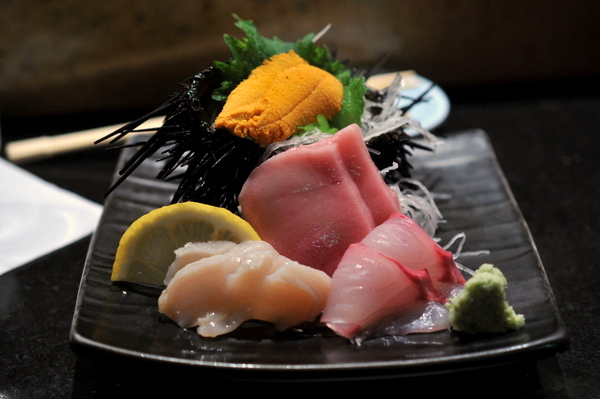 Tuna, sea urchin, salmon, golden eye snapper and eel from Sushi Ota San  Diego : r/sushi